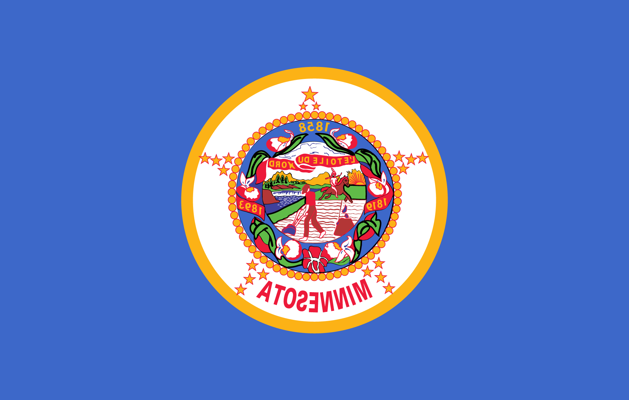 Old state flag, sideview Minnesotans for a Better Flag